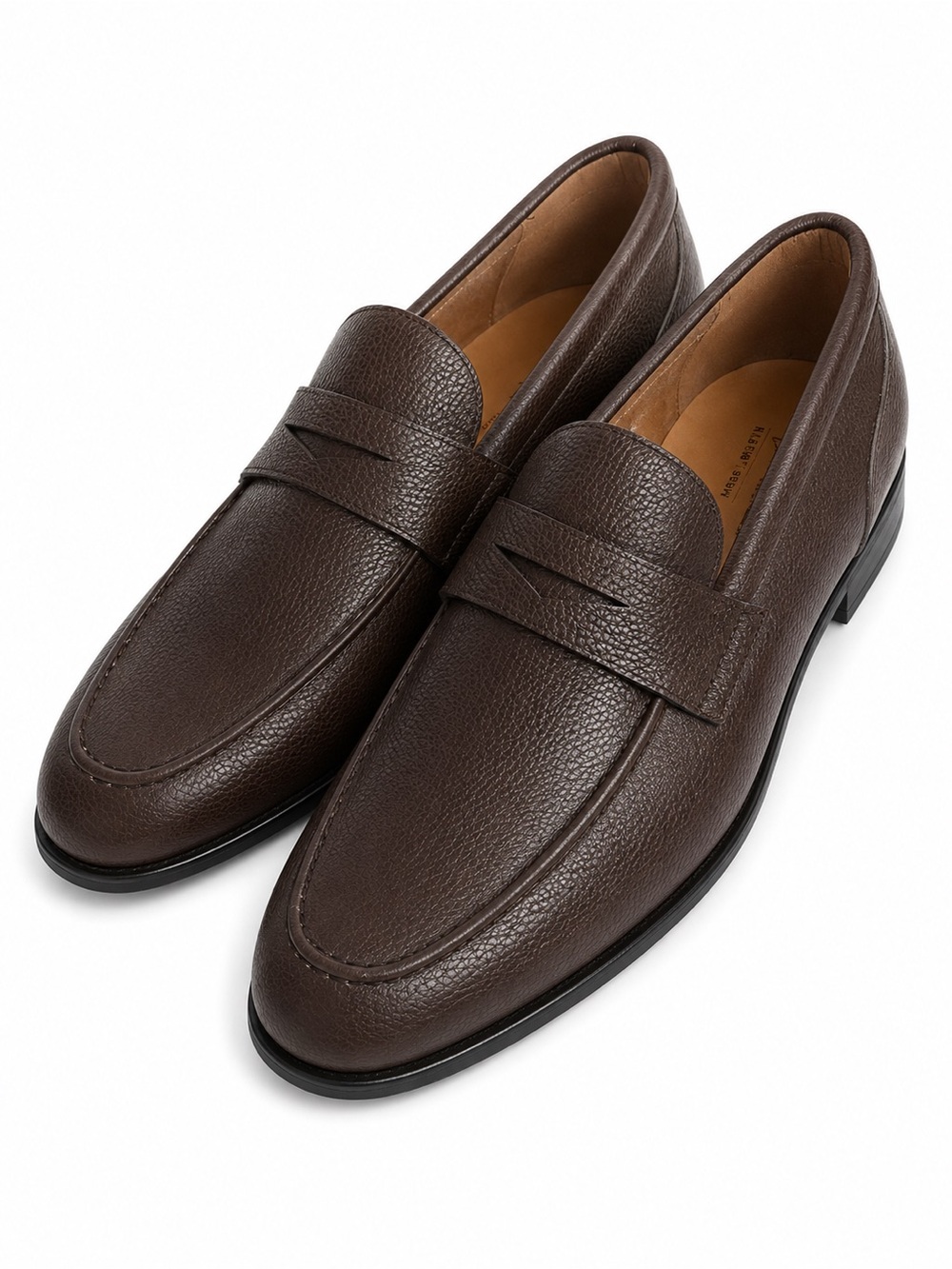 Call It Spring Men's Brown Vegan Leather Penny Loafers Size 11 Like New